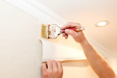 Pose de papier peint à la Ferté-Loupière — revêtements muraux et toiles de verre